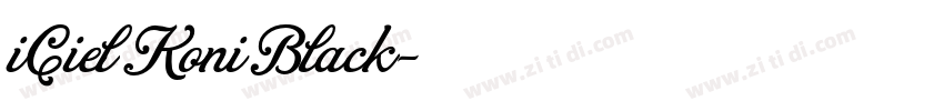 iCielKoni Black字体转换